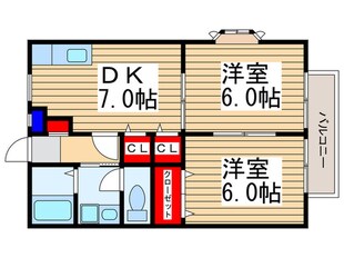 コンフォート川越の物件間取画像